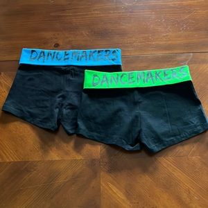 Dancemaker Popular Sports Bundle of 2 XS Dance Shorts